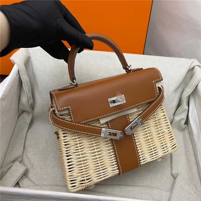 HERMES 에르메스 피크닉 켈리백 20CM 오리지날 가죽사용 (100%수작업) H900111